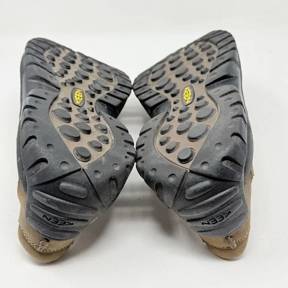 Keen Fisherman Sandals Mens 12 Brown Leather Buckle Strap Closed Toe Hiking